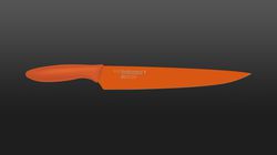 slicing knife, orange slicing knife