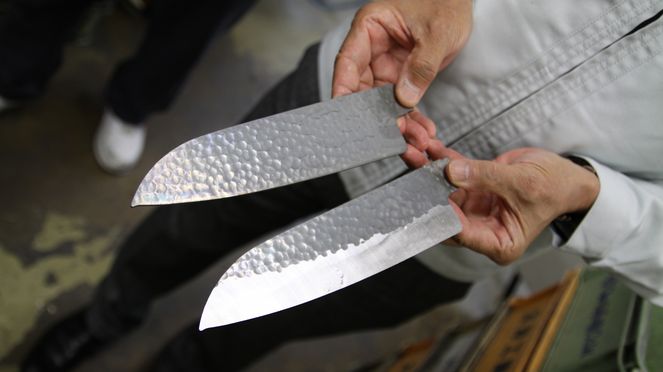 
                    Kai knife in production
