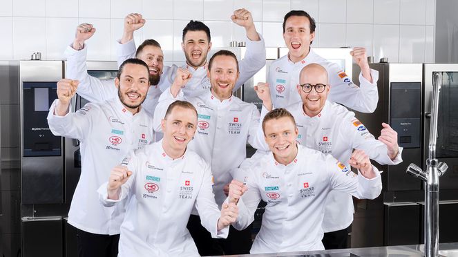 
                    sknife Ausrüster Schweizer Kochnationalmannschaft 2022 in der Küche