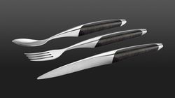 sknife table knife, Table cutlery with spoon ash