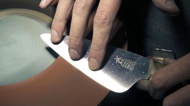 
                    Manufacturing of the small Chef's knife K2