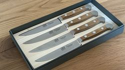 Güde coltelli legno di barile, Set coltelli da bistecca legno di quercia