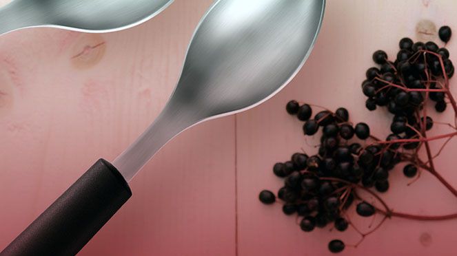 
                    The quenelle spoon in stainless steel is dishwasher safe