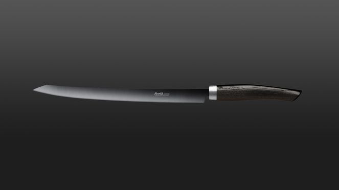 
                    Le couteau trancheur Janus est idéale pour les coupes longues et précises