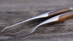 sknife coltello di bistecca, Schweizer Steakbesteck Walnuss