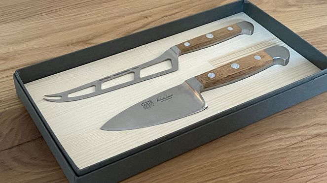
                    Güde cheese knife set mady by the knife manufacturer Güde Solingen