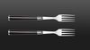 
                    2-piece steak fork set goes well together with the steak knives