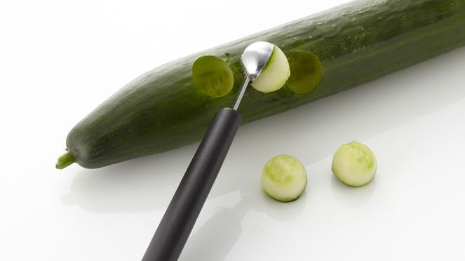 
                    The melon baller 10mm is perfect for little vegetables balls