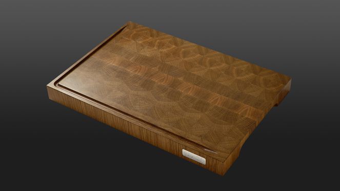 
                    The chopping board Nesmuk is made of quality oak wood.