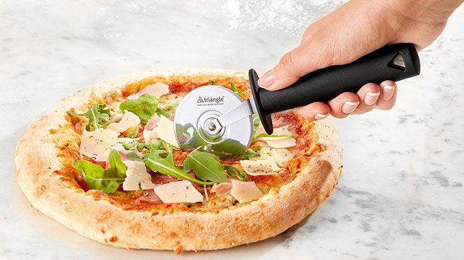 
                    pizza-cutter made by triangle for pizza lovers