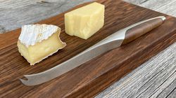 Cheese knife, swiss cheese knife with cutting board