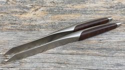 Legno di quercia/Legno di noce, Swiss knife Steakmesser 2er Set