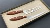 
                    Cheese knife set Fromaĝo in gift box with inlay made of Swiss fir wood