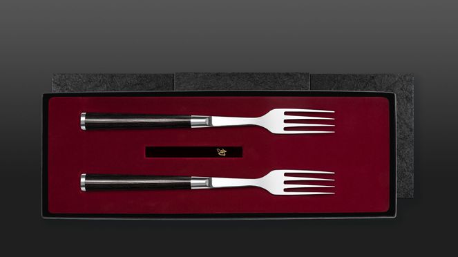 
                    steak fork in a set of 2 pcs. in gift box